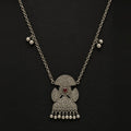 Desi Diva Oxidized Temple Coin Necklace