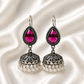Rani Pink Teardrop Jhumkas