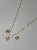 Dream Karigiri Rectangle Rose Gold Pendant