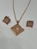 Dream Karigiri Square Rose Gold Pendant