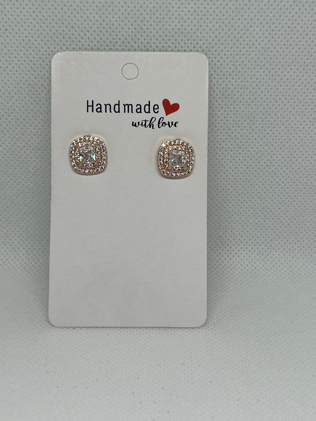 Dream Karigiri Square Halo Stud Earrings