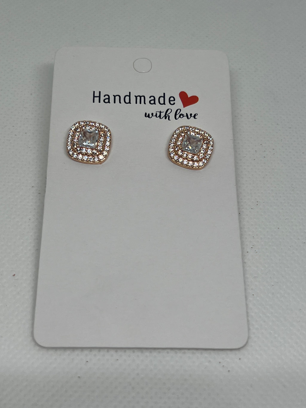 Dream Karigiri Square Halo Stud Earrings