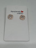 Dream Karigiri Square Halo Stud Earrings
