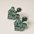 Emerald Cluster Stone Studs