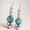 Ocean Blue Stone & Pearl Drops