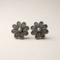 Twin Blossom Silver Studs