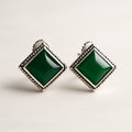 Emerald Green Stone Studs