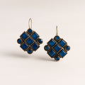 Sapphire Blue Kundan Cluster Studs